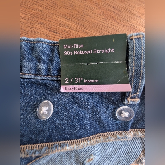 🛍️4 For $15🛍️Wild Pair Dark Blue Denim Mini Belt Easy Rigid - Picture 5 of 7